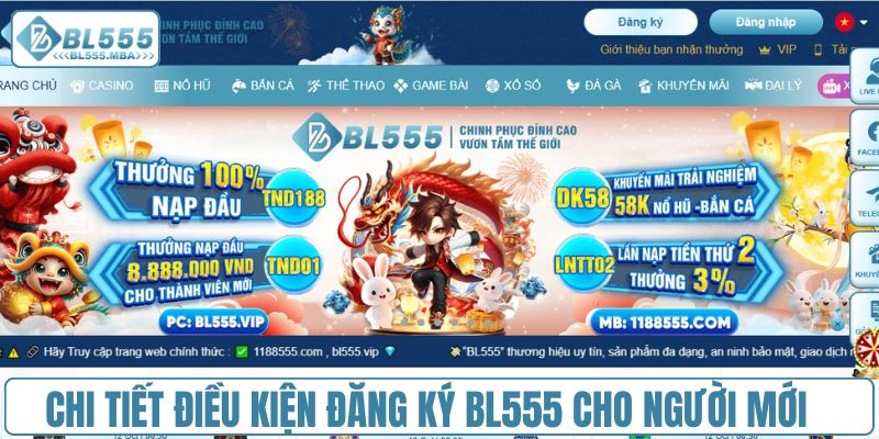 Đăng Ký BL555 Siêu Dễ, Nhận Ngay Quà Tặng Nạp Đầu Cực Khủng 1 Chi tiết các điều kiện đăng ký BL555 cho người mới