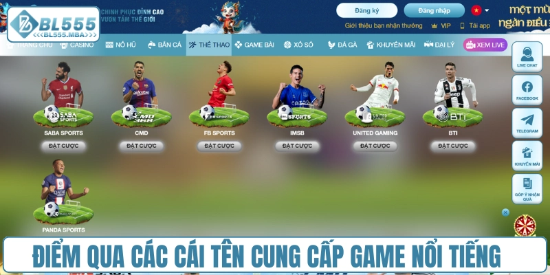 Điểm qua các cái tên cung cấp game nổi tiếng