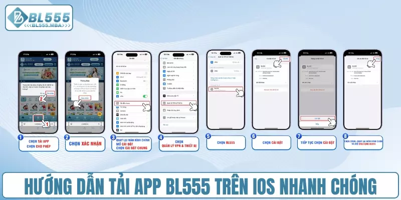 Hướng dẫn tải app BL555 trên iOS nhanh chóng
