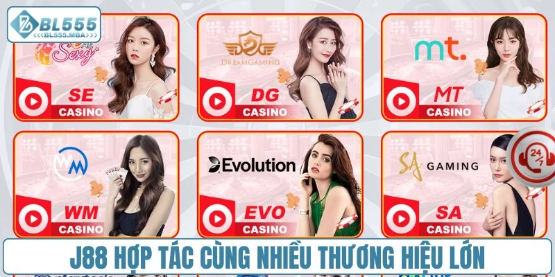 J88 hợp tác cùng nhiều thương hiệu lớn